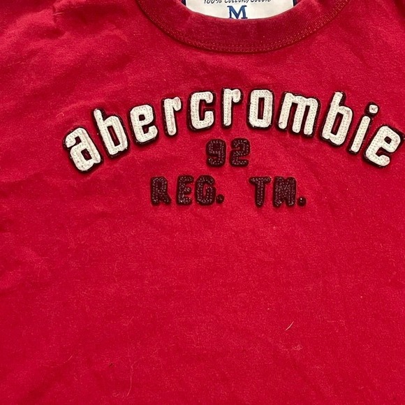 vintage Abercrombie red cotton t-shirt - Picture 3 of 6